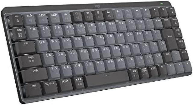 Logitech KX850CL MX MECHANICAL MINI Minimalist Wireless Mechanical  Performance Keyboard Red Axis Linear Numeric Keypad Quiet Keystroke Logi  Bolt