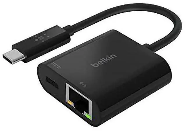 Alt view image 9 of 17 - Belkin - USB-C Network Adapter - Black (INC001BTBK)