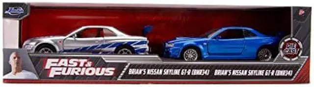 Main image of JADA TOYS Minicar 1/32 size FF Brian's Nissan Skyline GT-R SV & BL 26062