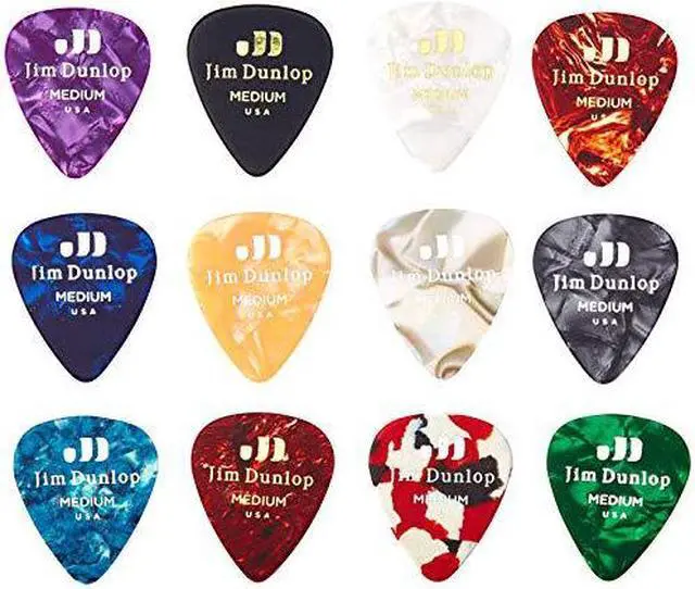 Alt view image 3 of 4 - Dunlop PVP106 celluloid Variety Pack Medium guitar Picks