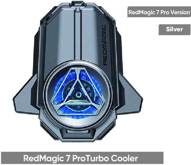 Main image of Original Nubia RedMagic 7 Pro / 7S Pro Turbo Cooler Gaming Phone Fan Cooler Support APP Control ICE Dock Suitable widt 70-82mm Silver