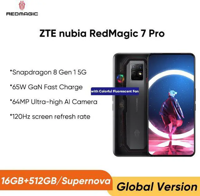 ZTE Nubia Red Magic 7 Pro 5G Gaming Smartphone 6.8