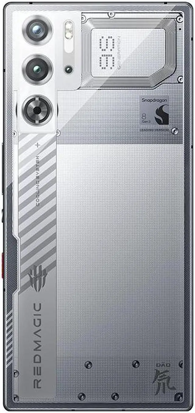 Alt view image 4 of 4 - RED MAGIC 9S Pro Smartphone 5G 120Hz RedMagic Gaming Phone 6.8" Full Screen Under Display Camera 16GB 512GB Snowfall