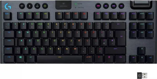 Main image of Logitech G915 TKL Tenkeyless Lightspeed Wireless RGB Mechanical Gaming Keyboard, Low Profile Switch Options, LIGHTSYNC RGB, Advanced Wireless and Bluetooth Support