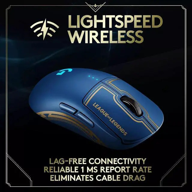 Alt view image 4 of 5 - Logitech G Pro Wireless Gaming Mouse - League of Legends Edition - 910-006450