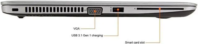 Alt view image 5 of 7 - HP Elitebook 840 G3 Laptop Intel i7-6600U 2.6GHz, 16GB RAM, 960GB SSD, 14.0" FHD (1920 x 1080), Windows 10 Pro 64-bit (Grade A)