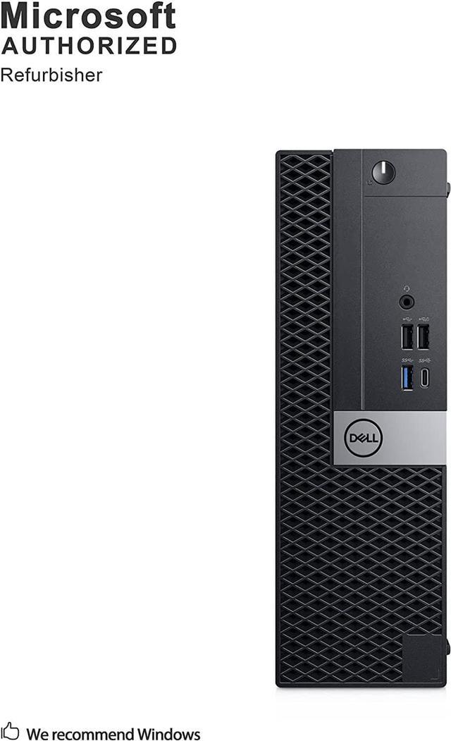 Refurbished: Dell Optiplex 7050 SFF Desktop PC, Intel core i7-7700