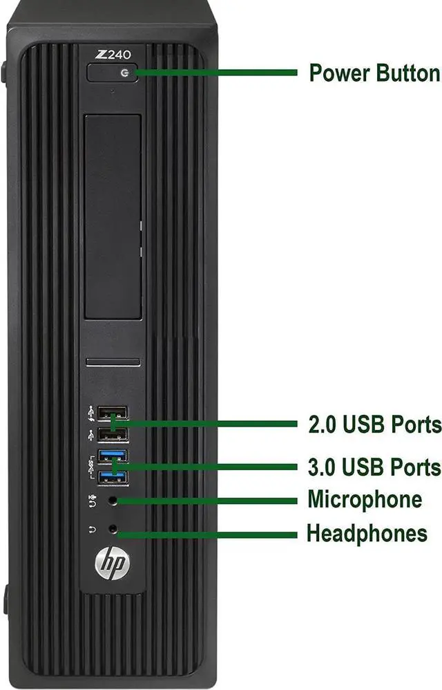 Alt view image 4 of 6 - HP Z240 SFF Workstation Desktop Computer, Intel Core i7 6th Gen 6700 (3.40 GHz) 32GB DDR4 RAM 1TB SSD, Intel HD Graphics 530, WiFi & Bluetooth, HDMI, Windows 10 Pro, Grade A