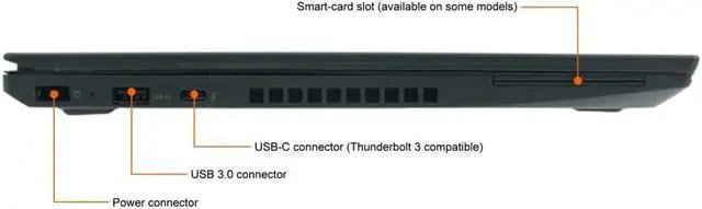 Alt view image 3 of 5 - Lenovo ThinkPad T570 15.6'' FHD (1920x1080) Grade A Business Laptop, Intel Core i5-6300U Processor, 2.5GHz up to 4.1GHz, 8GB DDR4 RAM, 256GB SSD, Intel HD 520 Graphics, Camera, Windows 10 Pro 64-bit