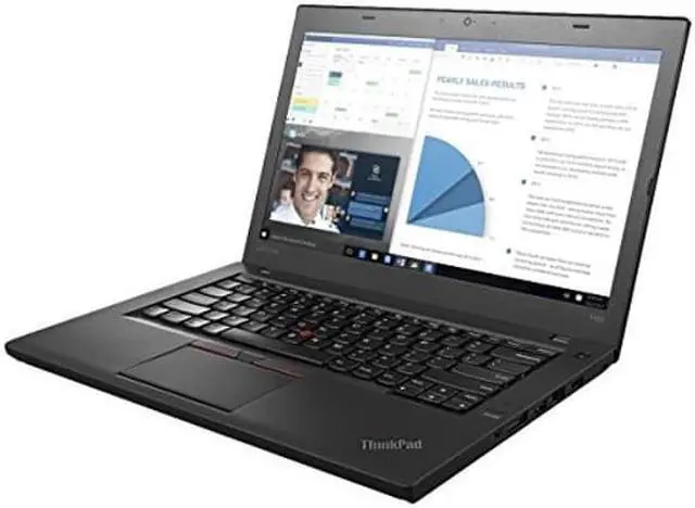 Alt view image 7 of 9 - Lenovo ThinkPad T460 14.0-in Laptop - Intel Core i7 6600U 6th Gen 2.60 GHz 16GB 256GB SSD Windows 10 Pro 64-Bit - Webcam