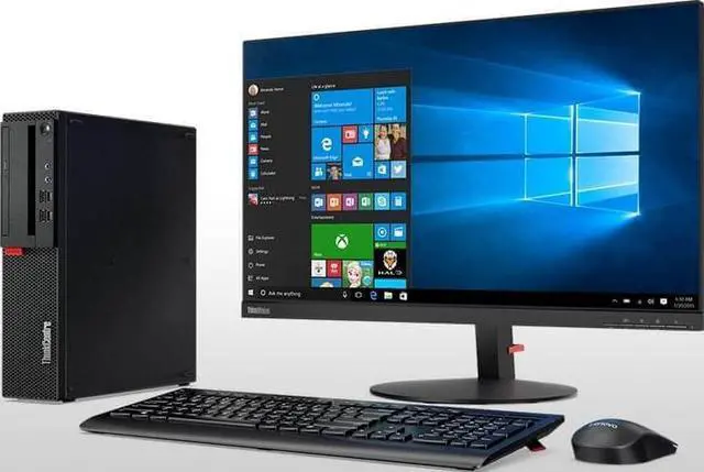 Alt view image 7 of 7 - Lenovo ThinkCentre M910S SFF Grade A Desktop, Intel Quad Core i5-6500 Professor, 3.6 GHz up to 4.2GHz, 16GB RAM, 1TB SSD, Wired Keyboard and Mouse, Wi-Fi, Bluetooth, DP, VGA, Windows 10 Pro 64 bit