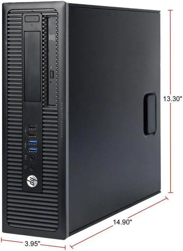 Alt view image 4 of 6 - HP ProDesk 600 G2, SFF Desktop, Intel core i5-6500, 3.2GHz, 16GB RAM, 256GB SSD, Windows 10 Pro - Grade A