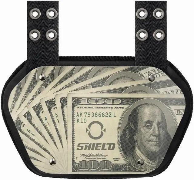 Main image of O Shield MONEY Football Back Plate, Lower Back Pads for Football Players, Rear Protector, Youth Fit