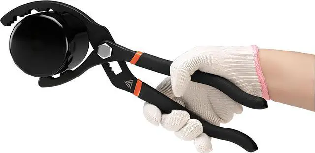 Alt view image 2 of 4 - AIMSTOOLS Adjustable Oil Filter Wrench Pliers 2-15/16"(74mm) to 3-5/8"(92mm)