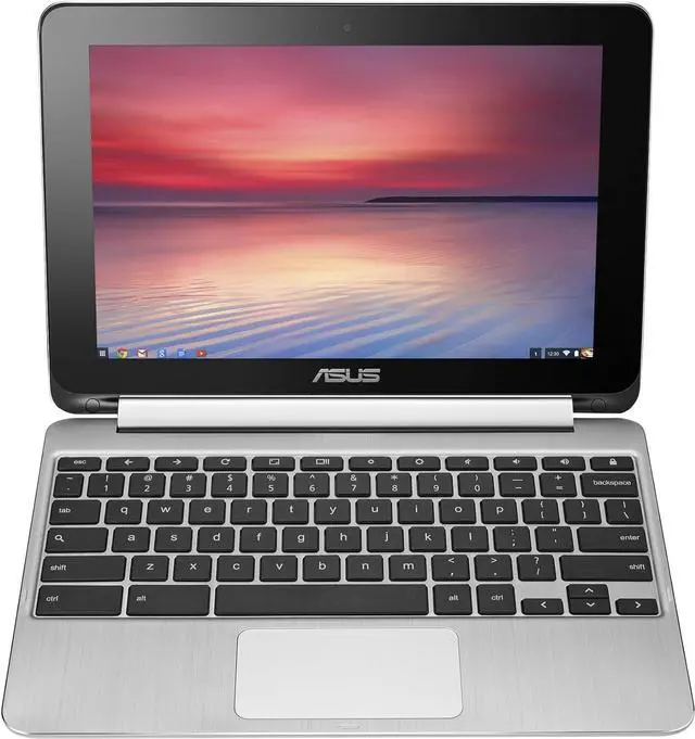 Alt view image 5 of 5 - ASUS Chromebook Flip 10.1" (C100PA) Armv7 Processor Rev V7l 1.2GHz 4GB/16GB - Silver