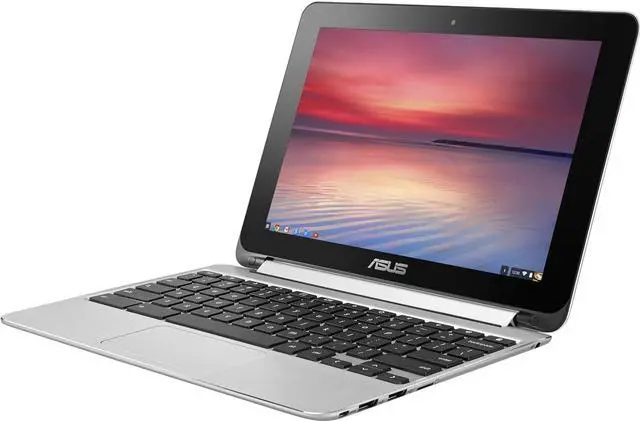 Alt view image 3 of 5 - ASUS Chromebook Flip 10.1" (C100PA) Armv7 Processor Rev V7l 1.2GHz 4GB/16GB - Silver