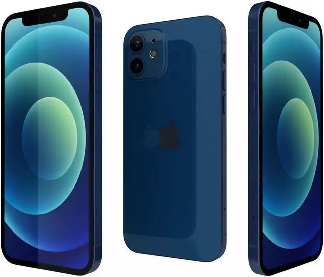 Refurbished: Apple iPhone 12 (Fully Unlocked) 4GB/64GB - Blue