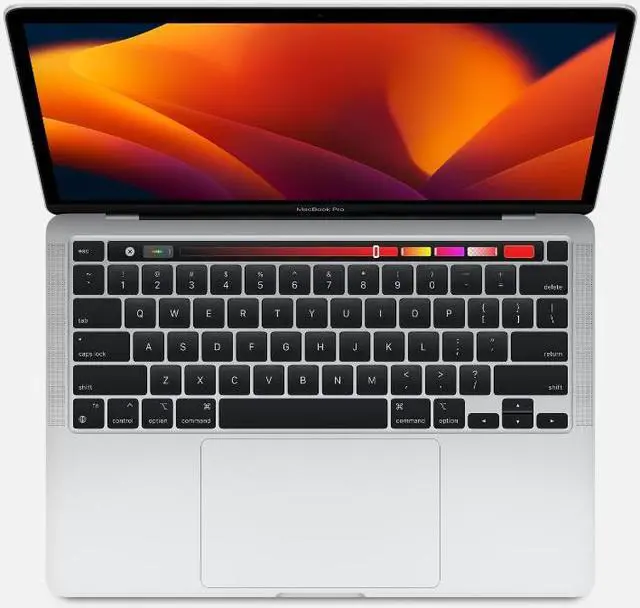 Alt view image 2 of 4 - Apple MacBook Pro 13" 2022 (MNEH3LL/A) w/ TouchBar USB-C 67W Apple M2 3.49GHz 8GB/256GB - Silver