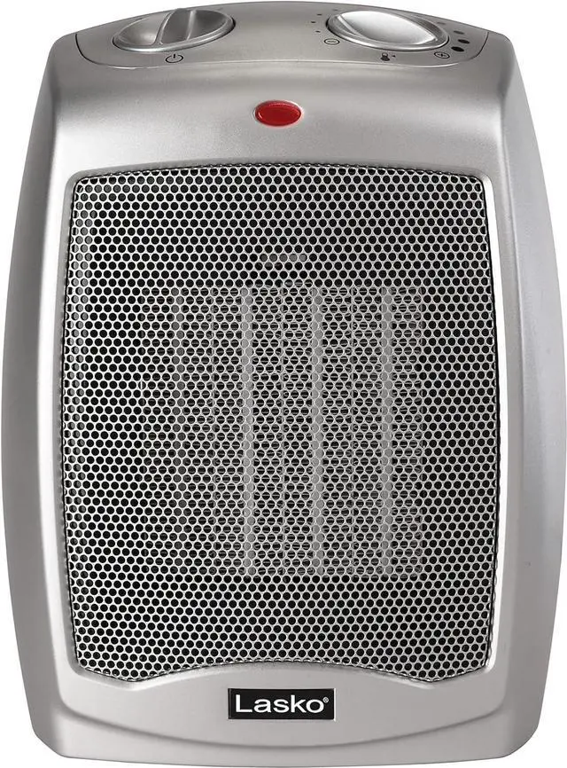 Alt view image 2 of 3 - Lasko 754200 Ceramic Heater with Adjustable Thermostat Silver