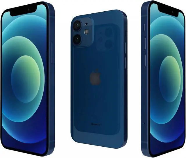 Alt view image 10 of 10 - Apple iPhone 12 mini 128GB Fully Unlocked  Blue Grade B