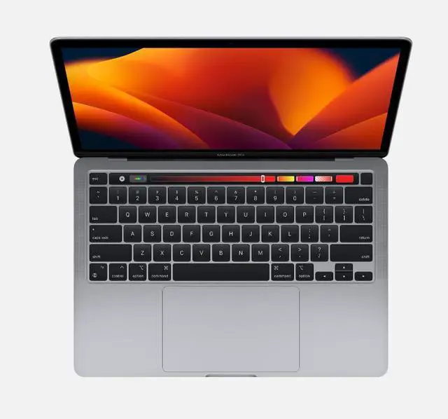 Alt view image 2 of 4 - Apple MacBook Pro 13" 2022 (MNEH3LL/A) w/ TouchBar USB-C 67W Apple M2 3.49GHz 16GB/256GB - Space Gray