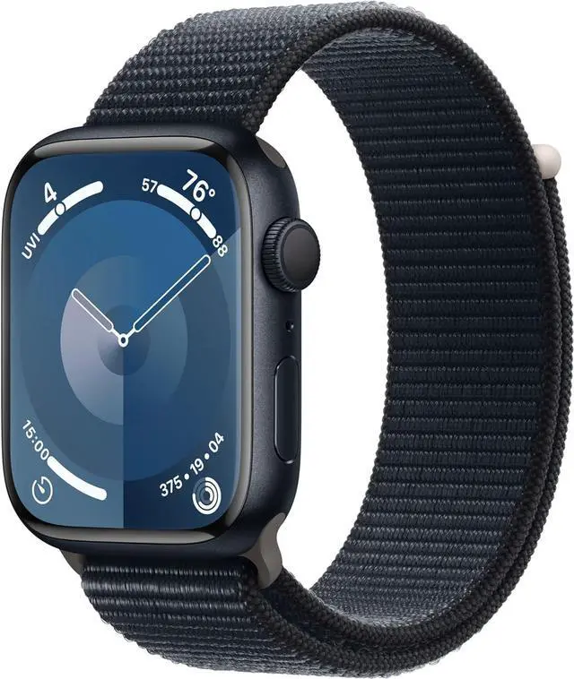 Main image of Apple Watch Series 9 45mm (GPS + Celluler) 64GB - Aluminum Midnight + Midnight Sport Loop Band M/L