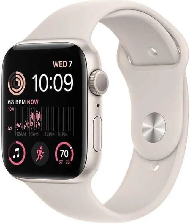 Main image of Apple Watch Series SE (2nd Gen) 40mm GPS + Cellular 32GB - Aluminum Starlight + Starlight Sport Band
