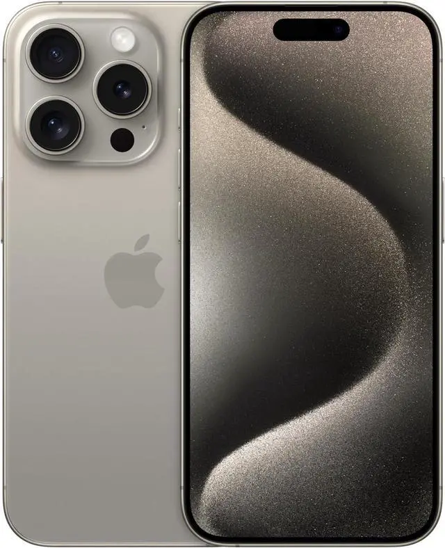 Main image of Apple iPhone 15 Pro Fully Unlocked 128GB - Natural Titanium