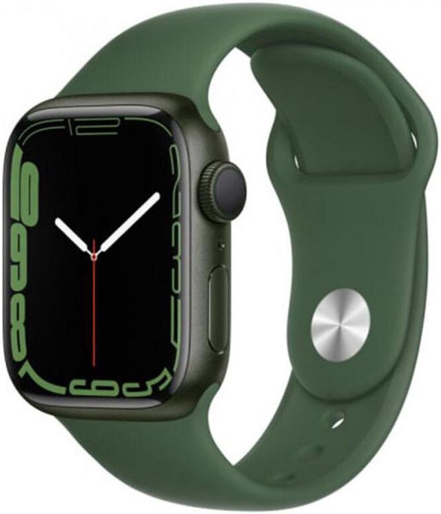 Apple Watch Series 7 45mm GPS Only 32GB Aluminum Green Clover Sport Band