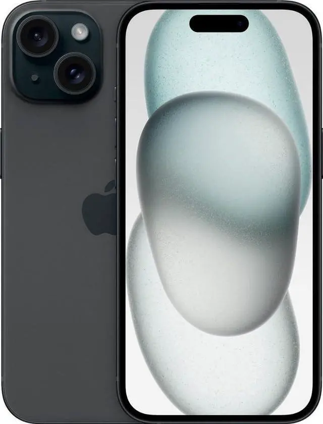 Main image of Apple iPhone 15 Fully Unlocked 256GB - Black