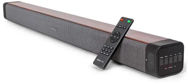 Alt view image 7 of 13 - Deco Gear 60W 2.0 Channel Soundbar with Built-in Dual Subwoofers and Four 2.5" Drivers