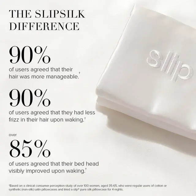 Alt view image 11 of 12 - Slip 20" x 36" King Pure Silk Pillow Case - Anti-BedHead, Silver