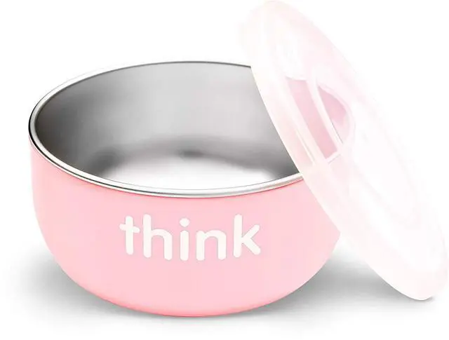 Alt view image 5 of 7 - Thinkbaby Complete BPA Free Feeding Set Pink