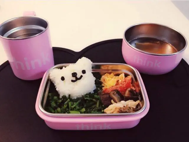 Alt view image 7 of 7 - Thinkbaby Complete BPA Free Feeding Set Pink