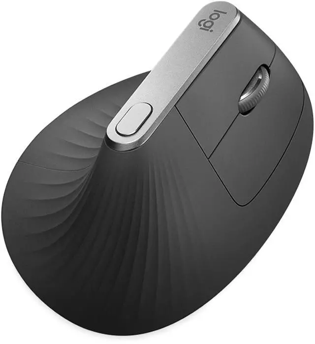 Alt view image 15 of 18 - Logitech MX Vertical Advanced Ergonomic Wireless Bluetooth Mouse - Black
