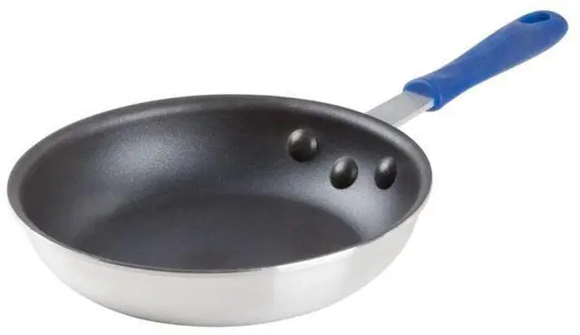 Alt view image 2 of 2 - Winco AFPI-8NH, 8-Inch Induction Ready Aluminum Fry Pan with Non-Stick Coating, Frying Pan with Silicone Sleeve