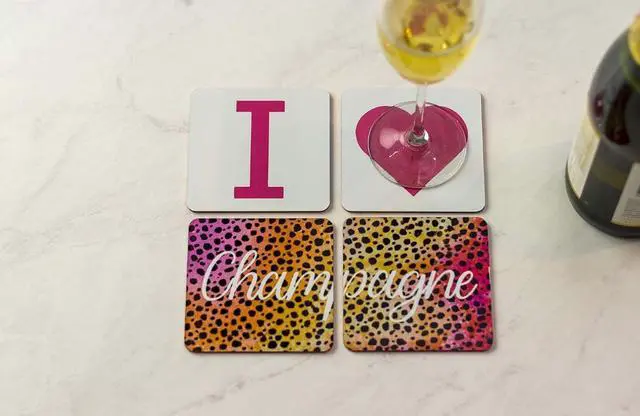 Alt view image 5 of 5 - Cricut Coaster Blank with cork backing, Square Infusible Ink, White