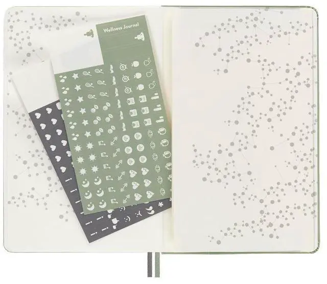 Alt view image 7 of 7 - Moleskine Passion Journal, Wellness, Hard Cover, Large (5" x 8.25") Willow Green, 400 Pages