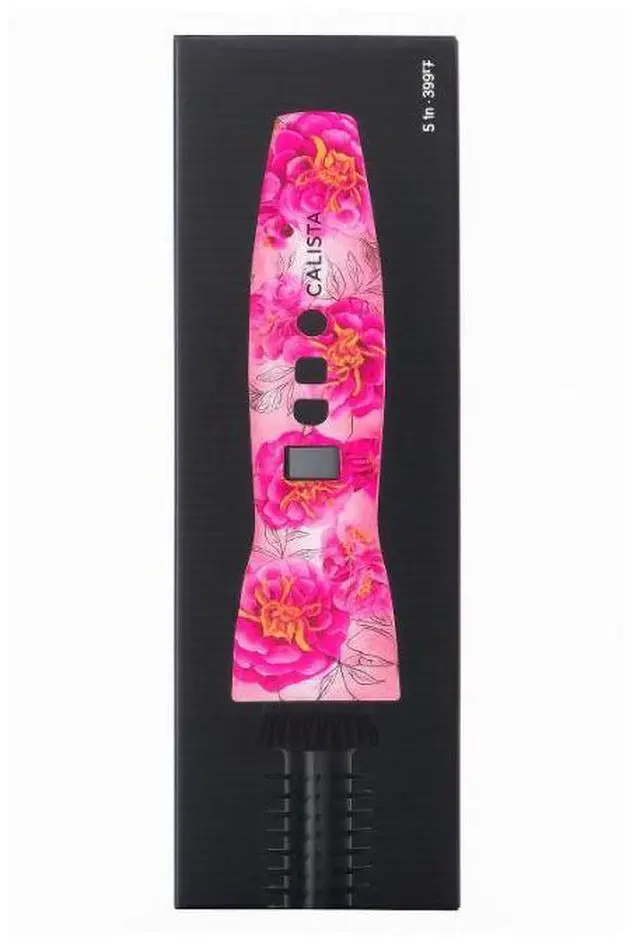 Main image of CALISTA Perfecter Pro Heated Round Brush | Curl, Volumize, and Style with No Heat Damage for Healthier Hair | 4 Sizes for Most Hair Types | Dual Voltage & Adjustable Temp (Floral, 0.5)
