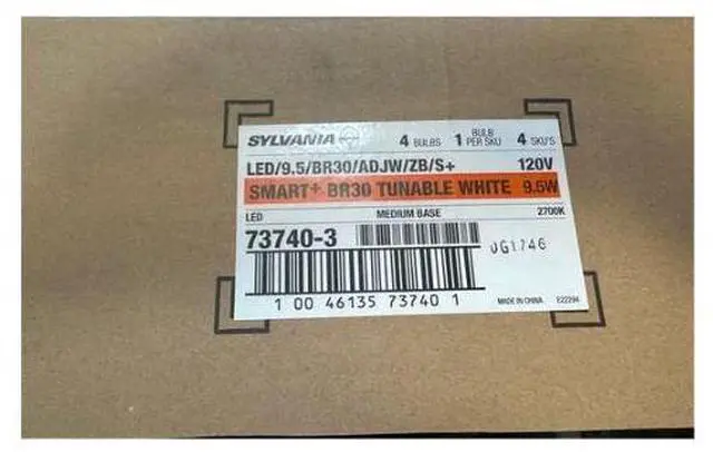 Alt view image 3 of 4 - Sylvania LED Light Bulb (73740)
9.5 watt - 120 volt - BR30 - Medium Screw (E26) Base - 2,700-6,500K - WiFi-Dimming - Reflector Flood - Tunable - White - SMART+ - ZigBee - LIGHTIFY®