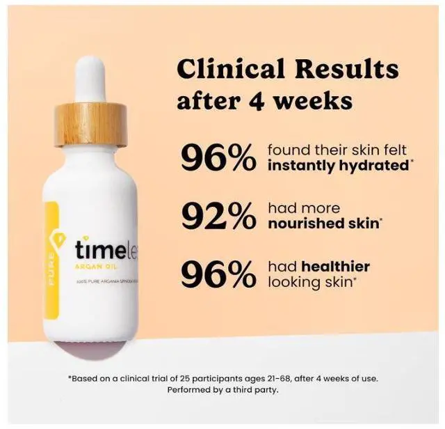 Alt view image 4 of 6 - Timeless Skin Care Argan Oil - 100% Pure Argan Oil for Face & Hair Care - For Dry Skin - Fragrance-Free - Use with Moisturizer or Hair Products - 1 oz