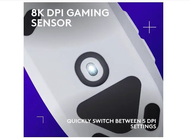 Alt view image 2 of 5 - Logitech G203 Wired Gaming Mouse | 8,000 DPI, LIGHTSYNC RGB, 6 Programmable Buttons PC/Mac Compatible White Grade A