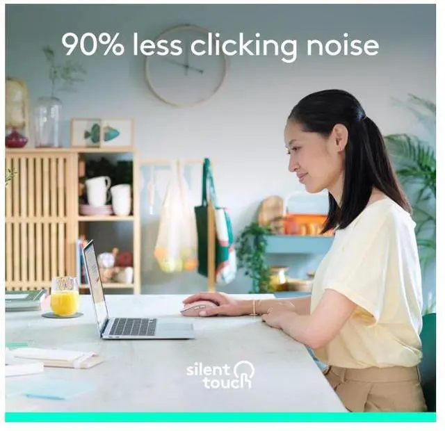 Alt view image 4 of 5 - Logitech Signature M650 Mouse - Optical - Wireless - Bluetooth/Radio Frequency - Rose - USB - 2000 dpi - Scroll Wheel - 5 Button(s) - 5 Programmable Button(s) - Medium Hand/Palm Size