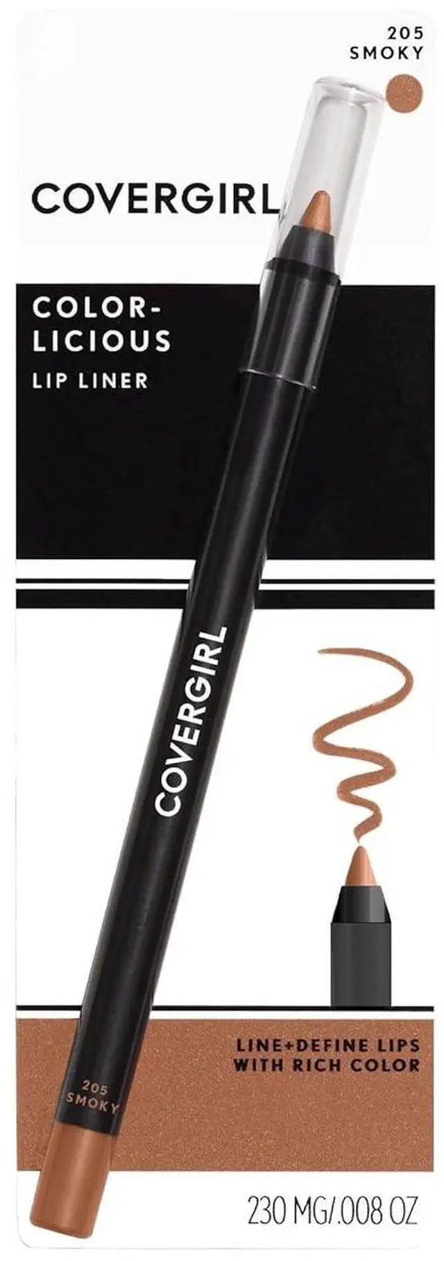 Main image of COVERGIRL Colorlicious Lip Perfection Lip Liner Smoky 205, .04 oz (packaging may vary)