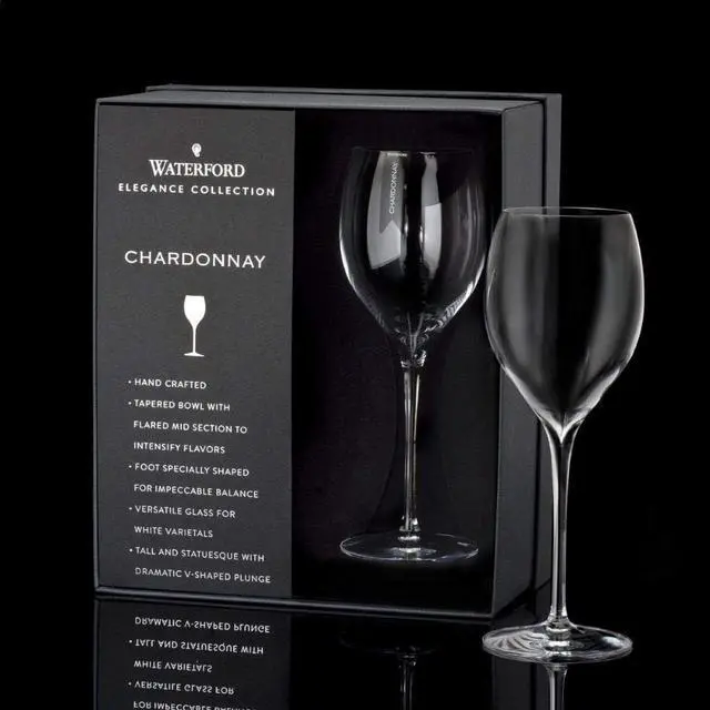 Alt view image 3 of 4 - Waterford Elegance Chardonnay Wine Glass, Pair
