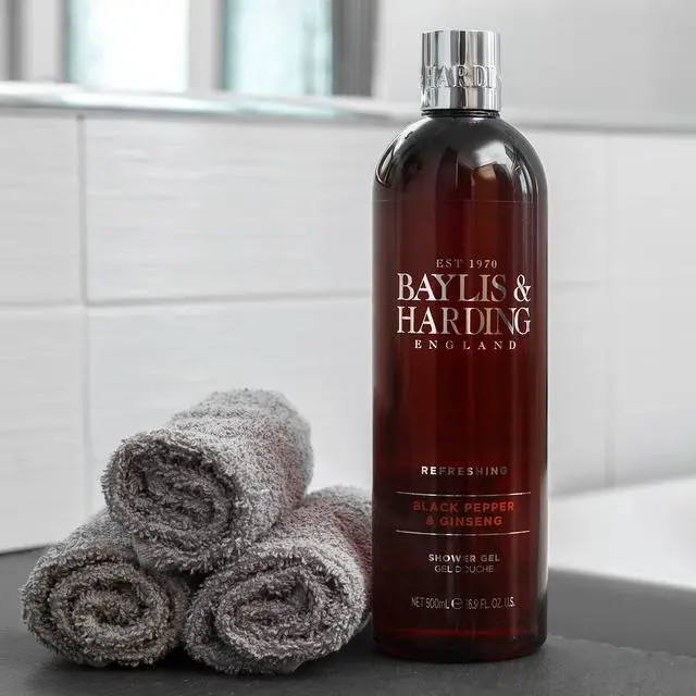 Alt view image 5 of 6 - Baylis & Harding Black Pepper Moisturising Shower Gel, 500 ml, Pack of 3