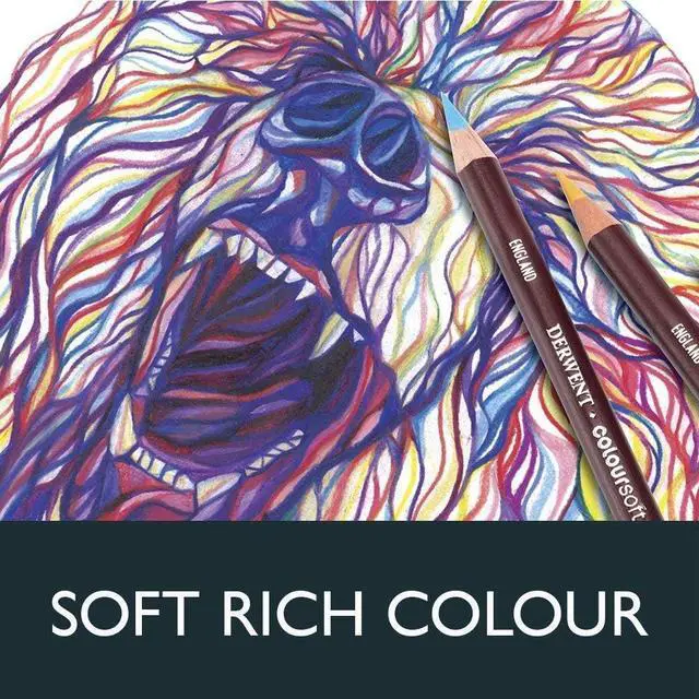 Alt view image 6 of 7 - Derwent Colorsoft Pencils, 4mm Core, Metal Tin, 12 Count (0701026)
