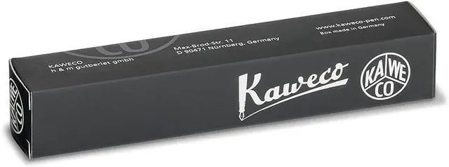 Alt view image 2 of 5 - Kaweco CLASSIC SPORT Fountain Pen Black with 23 Carat Gold-Plated Steel Nib and Iridium Tip for Ink Cartridges I Sport Fountain Pen 13 cm I Nib: F (Fine)