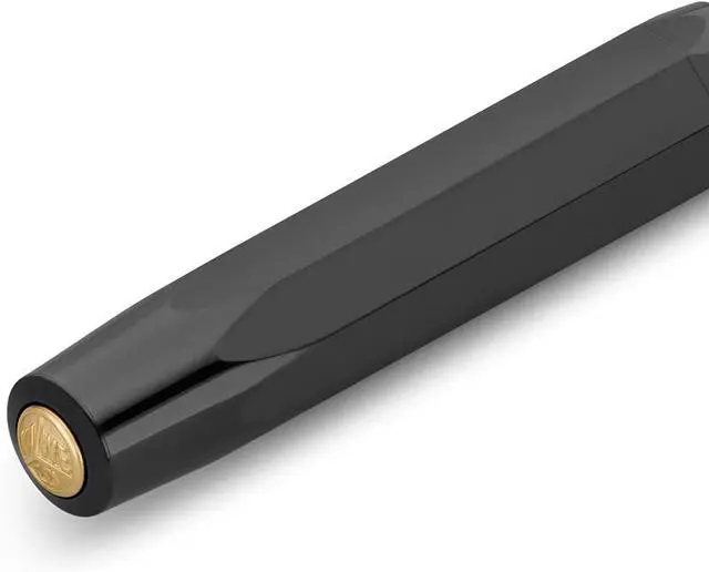 Alt view image 4 of 5 - Kaweco CLASSIC SPORT Fountain Pen Black with 23 Carat Gold-Plated Steel Nib and Iridium Tip for Ink Cartridges I Sport Fountain Pen 13 cm I Nib: F (Fine)