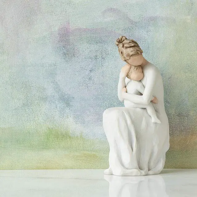 Alt view image 2 of 6 - Willow Tree for Always, Now and for Always, I Carry You in My Heart, Celebrates Love Between Mother and Child, Reminder of Special Time of Life, Sculpted Hand-Painted Figure